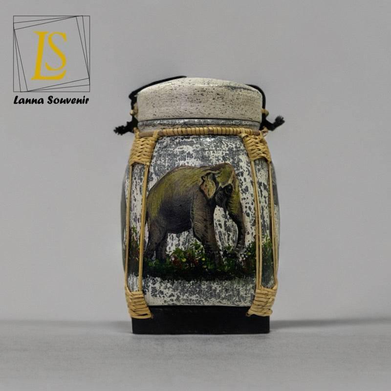 Lanna Floral Storage Jar for Elegant and Functional Kitchen Decor D27 Premium1