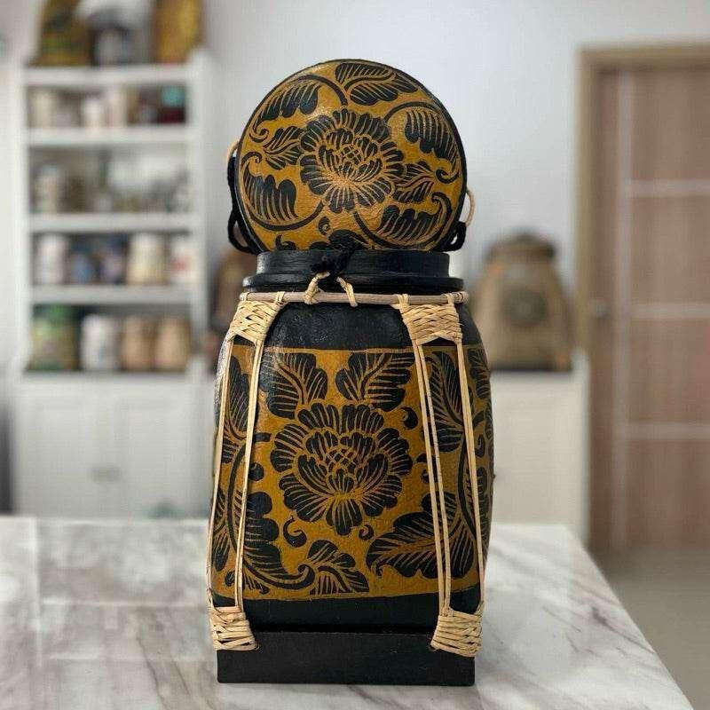 Lanna Floral Storage Jar for Elegant and Functional Kitchen Decor D11