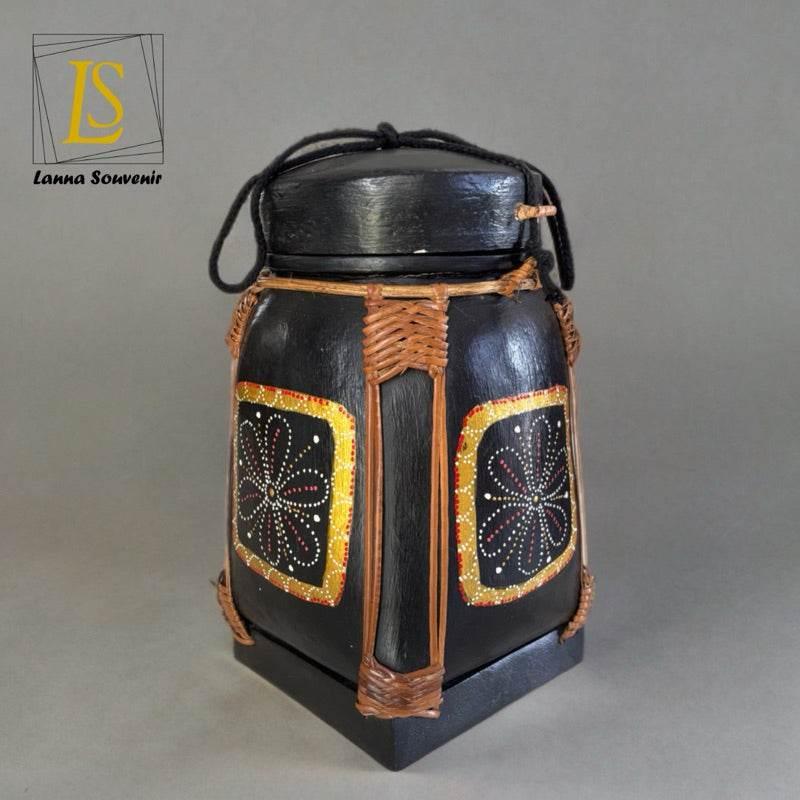 Lanna Floral Storage Jar for Elegant and Functional Kitchen Decor D33
