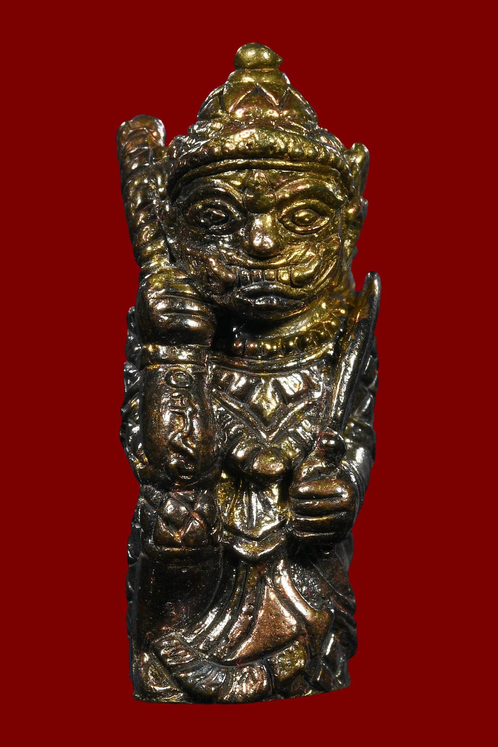 Lanna guardian wealth protection charm statue with intricate detailing for home blessings