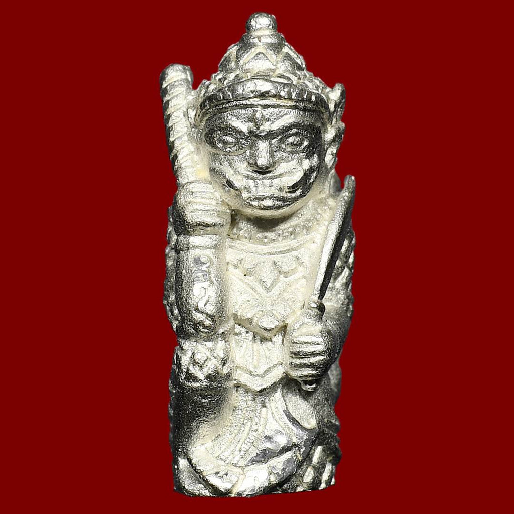 Lanna guardian wealth protection charm in silver color, ideal for enhancing prosperity and security