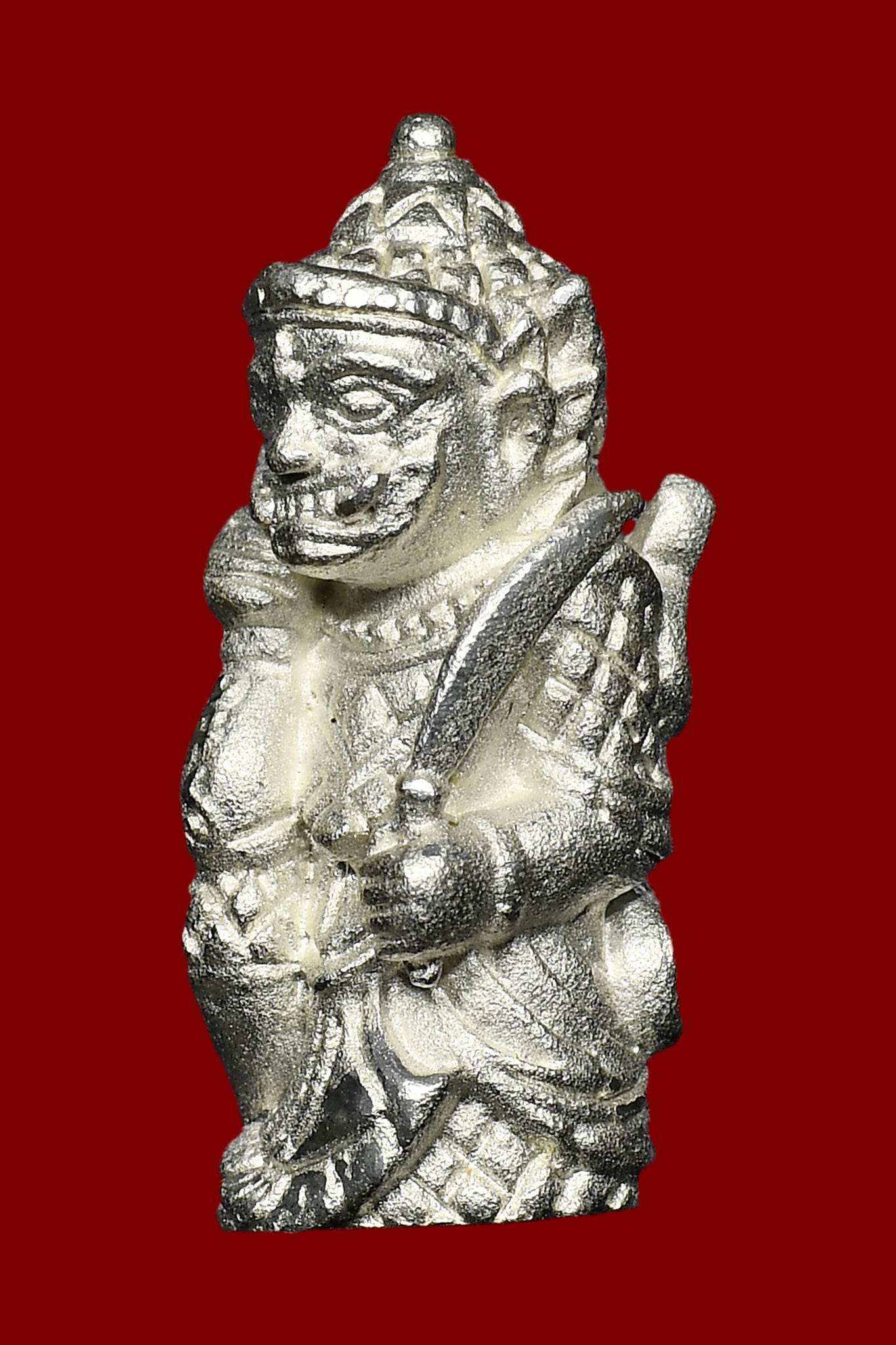 Lanna guardian wealth protection charm figurine with intricate design and detailed craftsmanship