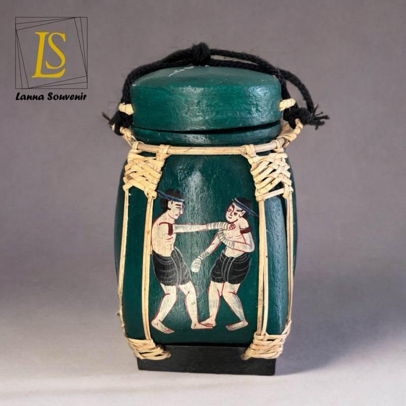 Handmade Thai Decorative Jar for Unique Traditional Home Decor Green 1