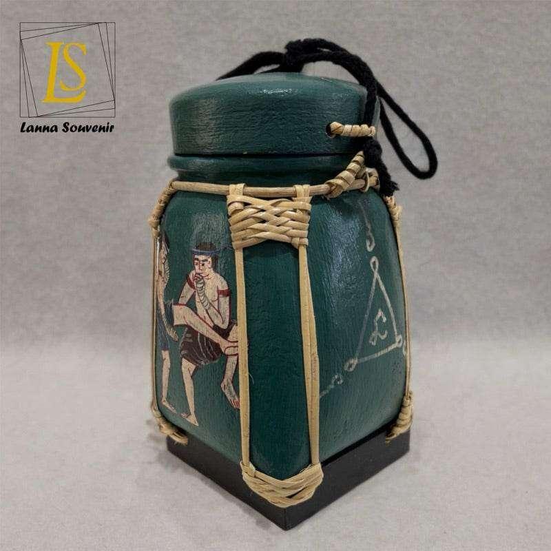 Handmade Thai Decorative Jar for Unique Traditional Home Decor