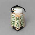Handmade Thai Rice Basket Vase - Mini Lanna Bamboo Decorative Jar A37