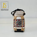 Handmade Thai Rice Basket Vase - Mini Lanna Bamboo Decorative Jar A6