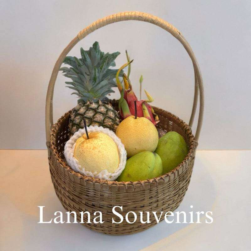 Handmade Bamboo Fruit Basket - Eco-Friendly Lanna Souvenirs