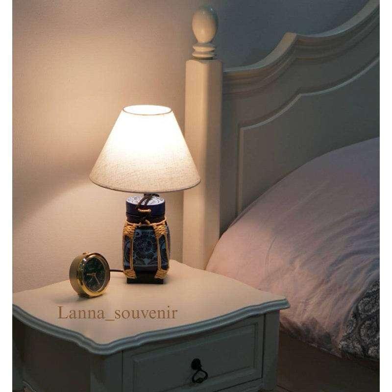 Handmade Bamboo Lamp for Elegant Bedroom Decor H