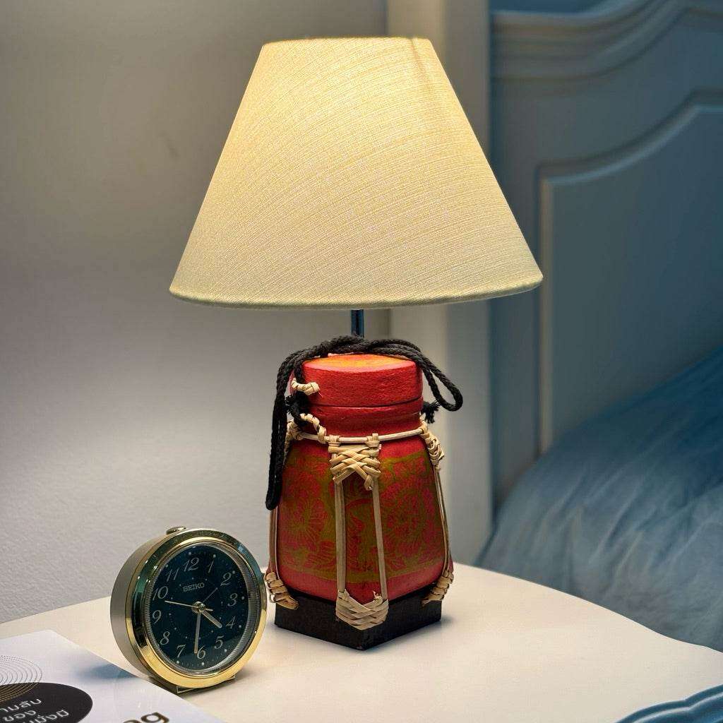 Handmade Bamboo Lamp for Elegant Bedroom Decor