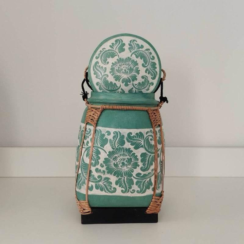 Lanna Floral Storage Jar for Elegant and Functional Kitchen Decor D6