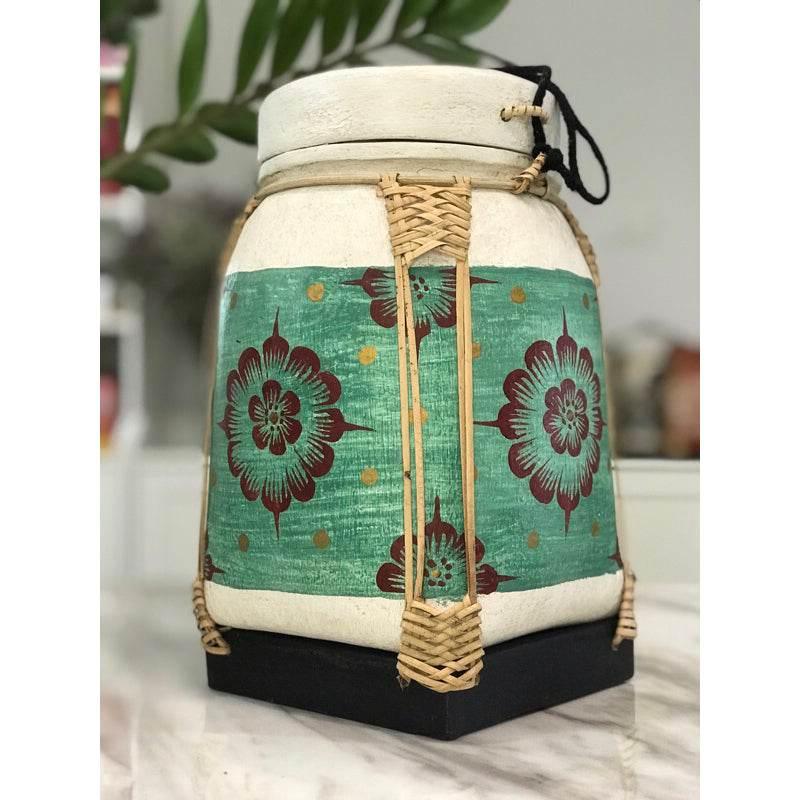 Lanna Floral Storage Jar for Elegant and Functional Kitchen Decor D3