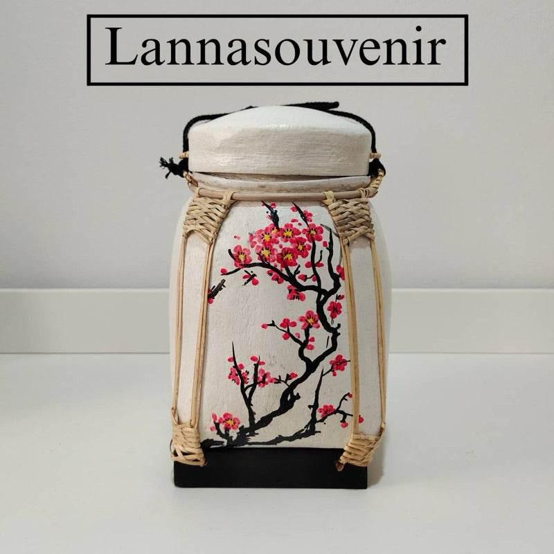 Lanna Floral Storage Jar for Elegant and Functional Kitchen Decor D9