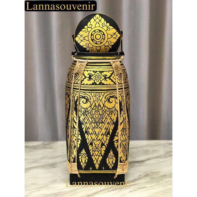 Lanna Bamboo Rice Box - Authentic Handcrafted Thai Decor for Your Home