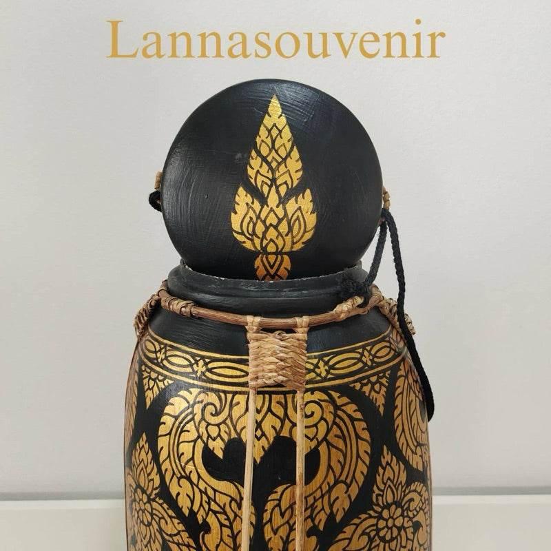 Lanna Bamboo Rice Box - Authentic Handcrafted Thai Decor for Your Home