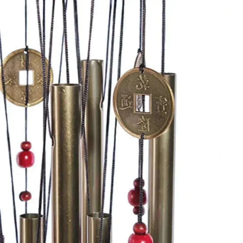 Large Metal Tube Wind Chime – Deep Tone Church Bell Outdoor Garden Decor for Good Luck and Serenity