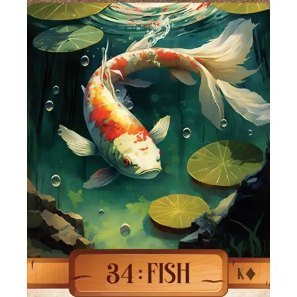 Le Claire Lenormand Deck – Unique 36-Card Divination Set with Whimsical Ghibli-style Artwork, Compact 10.4 x 7.3 cm