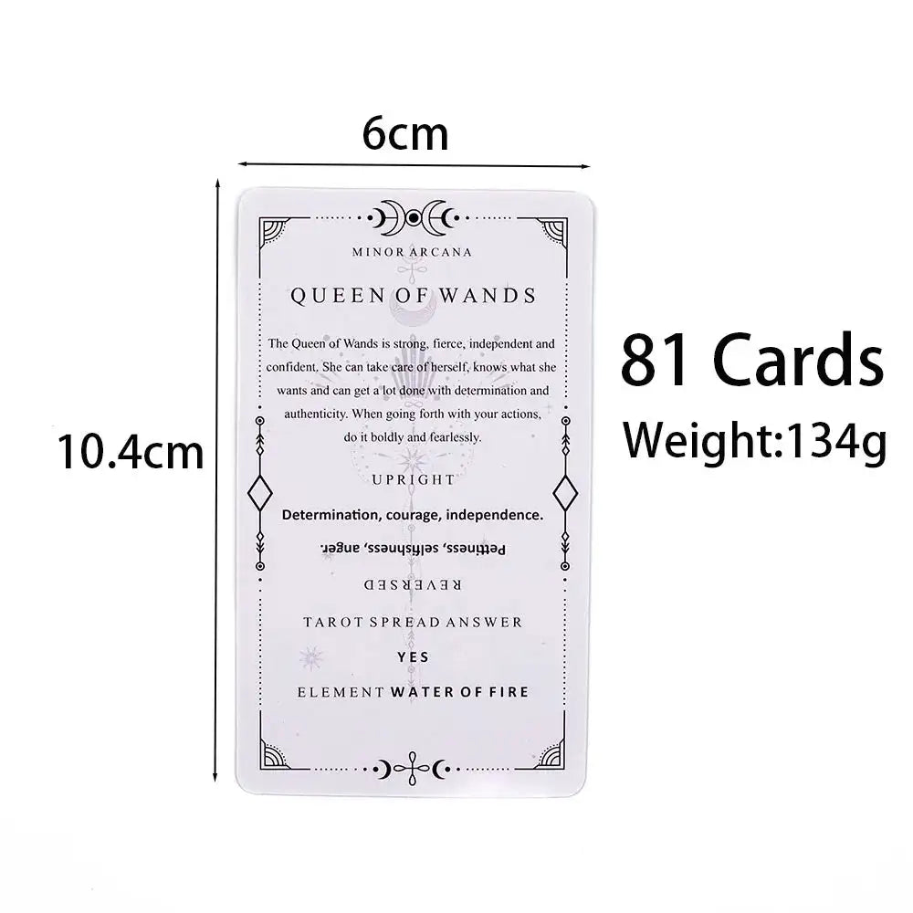 🔮 Learning Tarot Deck for Beginners – 81-Card Visions Divination Edition in English