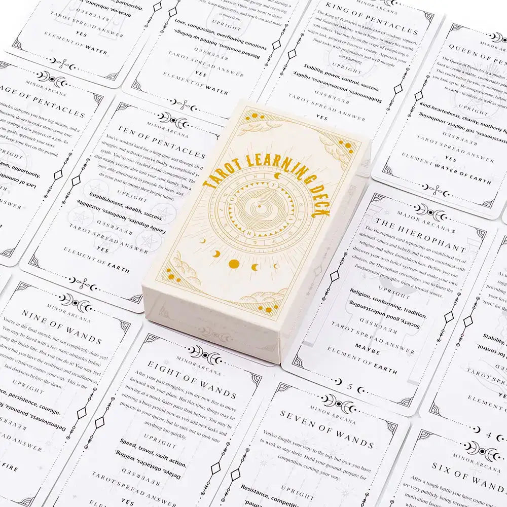 🔮 Learning Tarot Deck for Beginners – 81-Card Visions Divination Edition in English