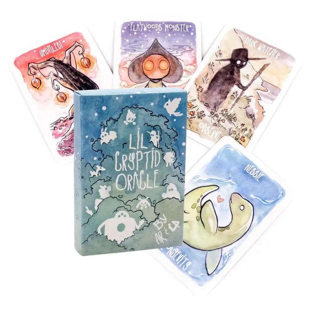 LiL Cryptid Oracle – Whimsical 39-Card Deck Featuring Secret Small Creatures for Magical Animal-Inspired Readings