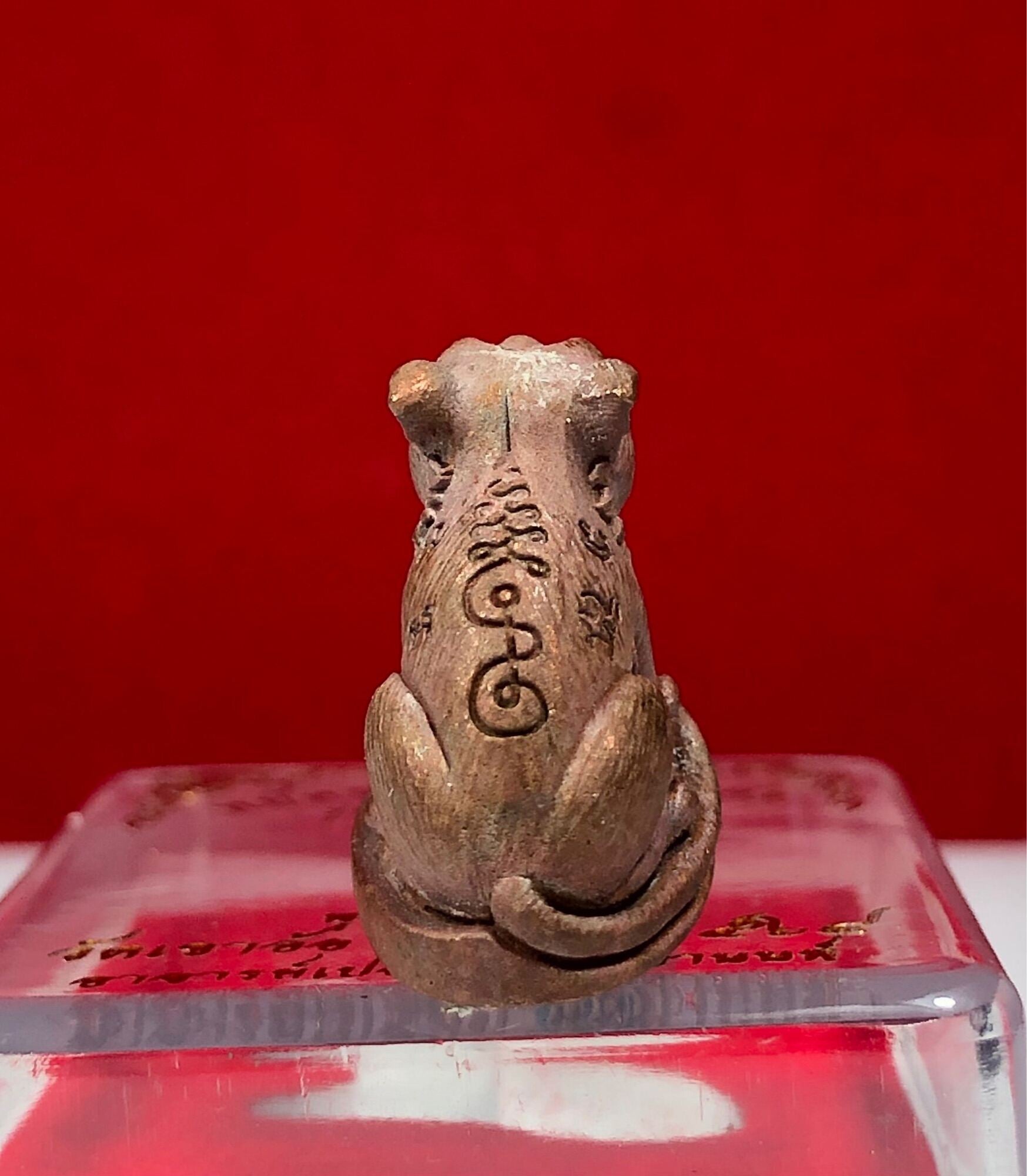 Limited Edition Thai Tiger Amulet Figurine for Protection and Good Luck