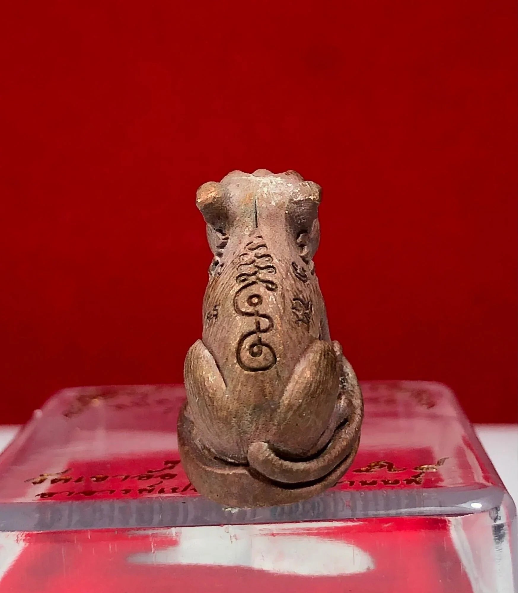Limited Edition Thai Tiger Amulet Figurine for Protection and Good Luck