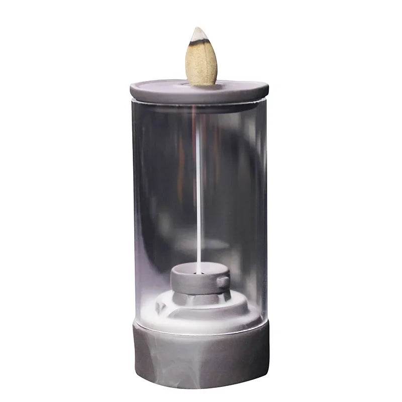 Zen Aromatherapy Incense Burner - Elegant Glass Design for a Serene Thai Experience