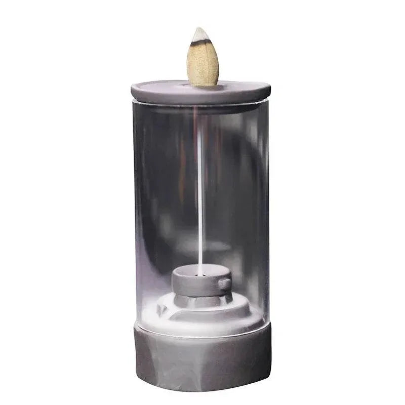 Zen Aromatherapy Incense Burner - Elegant Glass Design for a Serene Thai Experience