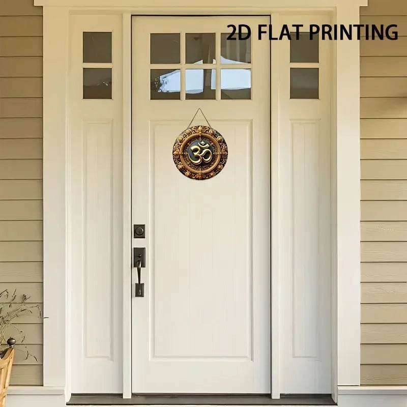 Serenity Home Hanging Accent - American Om 2D Painting in Authentic Americana Style