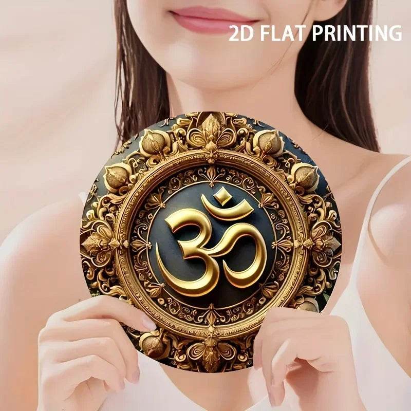 Serenity Home Hanging Accent - American Om 2D Painting in Authentic Americana Style