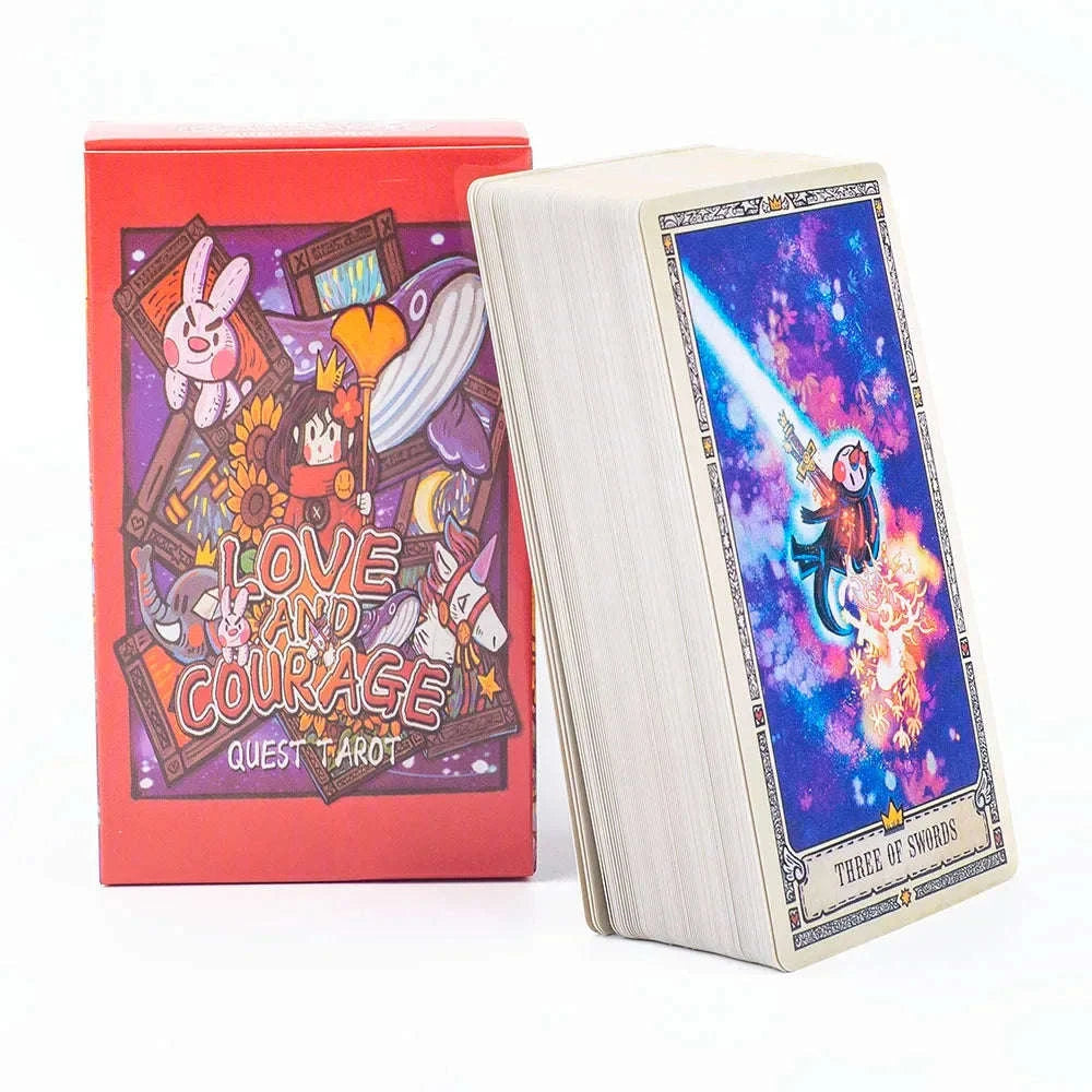 Love and Courage Quest Tarot Deck - 78-Card Pocket Edition for The Little Princess' Fantasy Journey