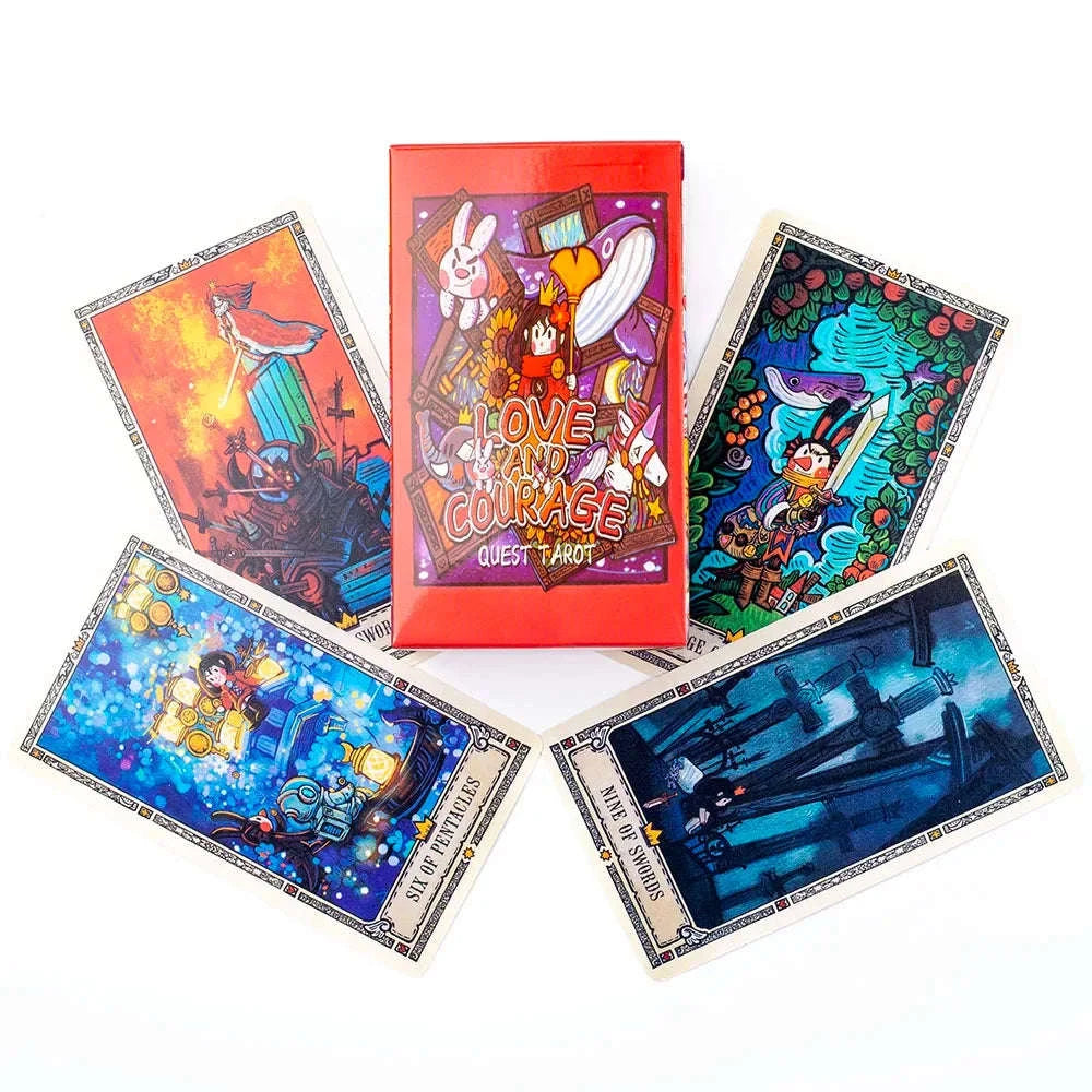 Love and Courage Quest Tarot Deck - 78-Card Pocket Edition for The Little Princess' Fantasy Journey
