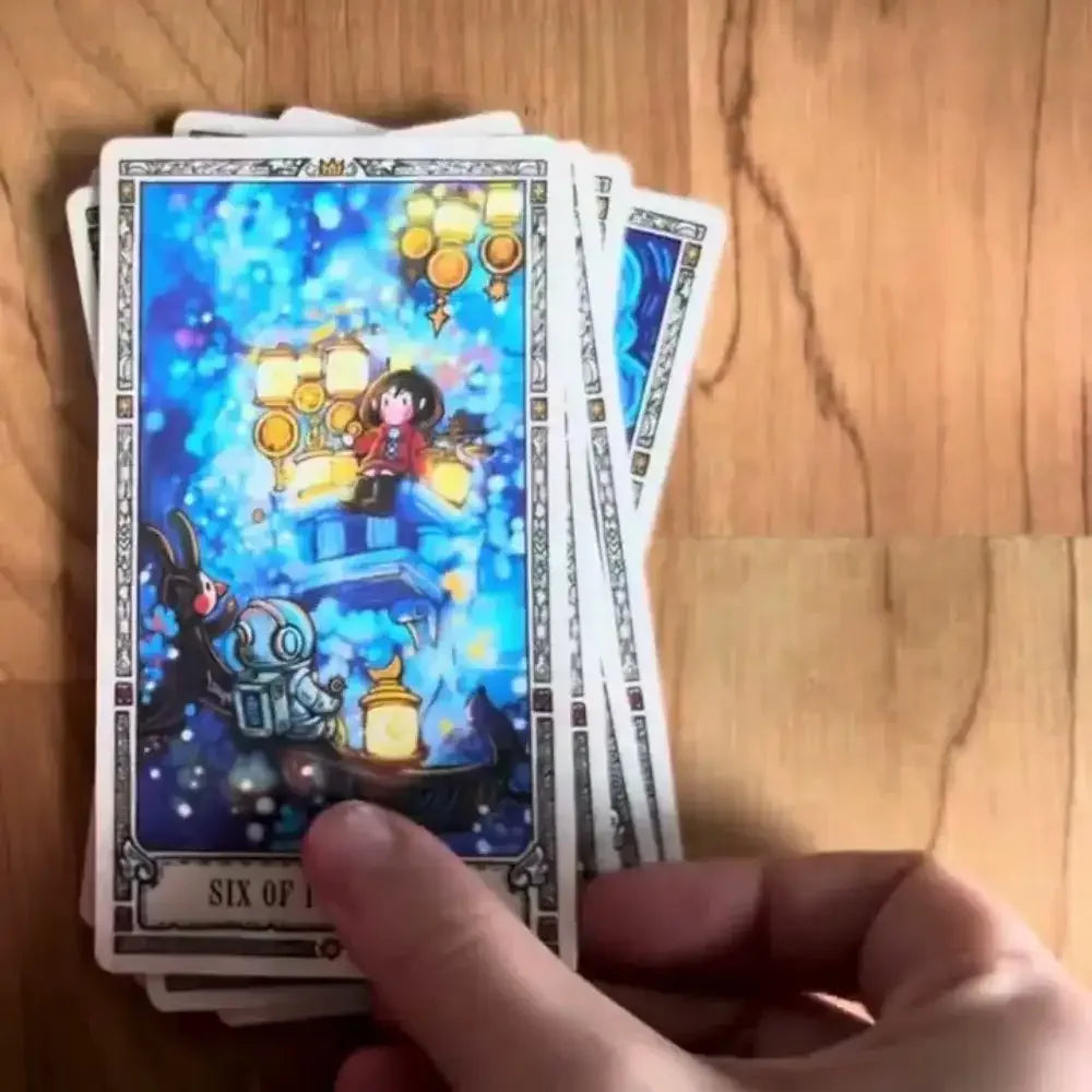 Love and Courage Tarot Cards – 78 Pcs Mini Waterproof Deck | 4.4 x 8 cm | Portable PVC Tarot Set for Divination and Self-Discovery