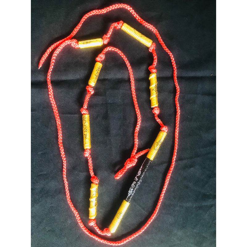 Love and Victory Amulet Thailand Sacred Charm with Takhroot Khat Eua Protection Belt