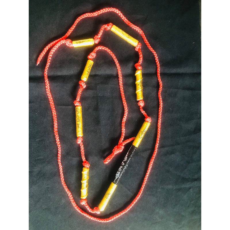 Love and Victory Amulet Thailand Sacred Charm with Takhroot Khat Eua Protection Belt