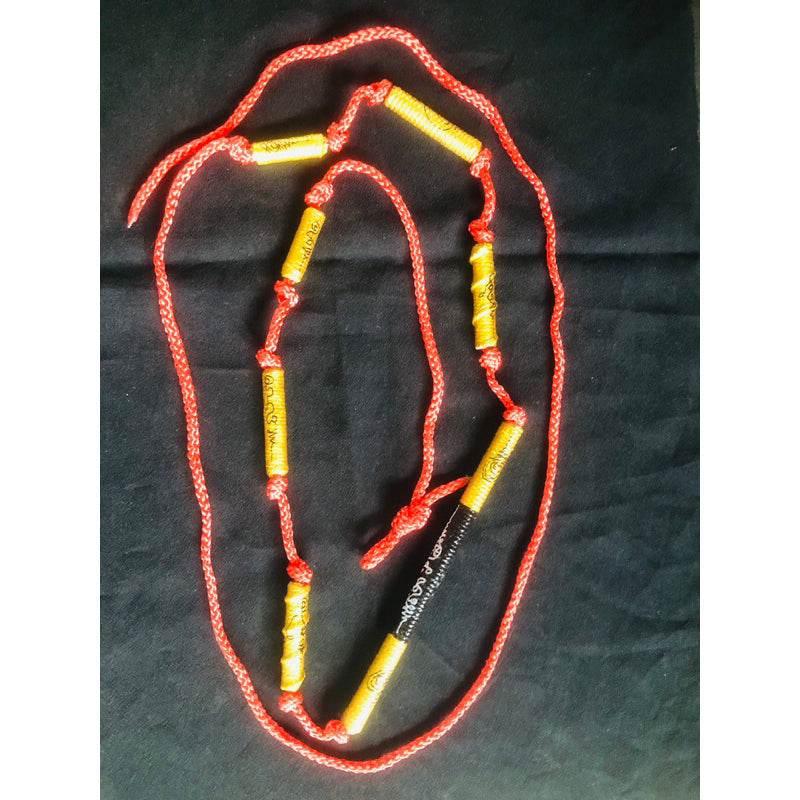 Love and Victory Amulet Thailand Sacred Charm with Takhroot Khat Eua Protection Belt