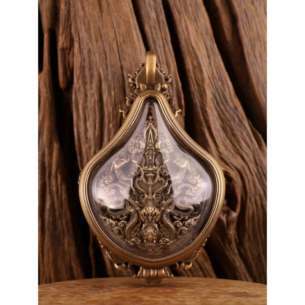 Phra Phikanet Amulet by Luang Pho Wijit Anuchato - Blessed Protection Charm