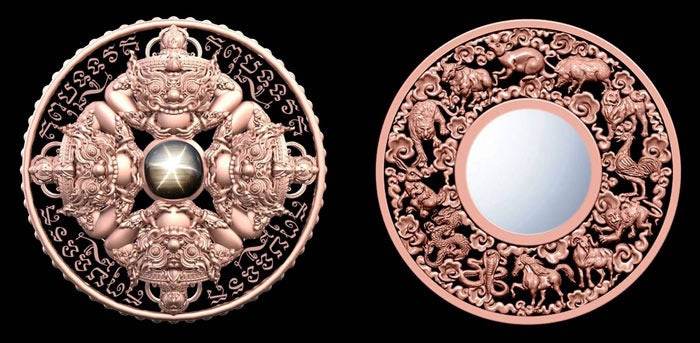 Phaya Rahu Coin - Thai Lucky Charm for Financial Success, Blessed by Phra Khru Sophonkitiyathon