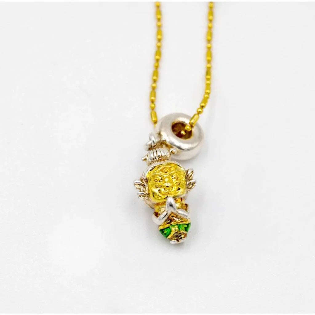 Lucky Four-Eared Deity Necklace for Wealth and Fortune Attraction