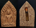 ✨ Luminous Spirit of Allure – Khun Paen “Mae Phrai Siriprapha” Charm-Powder Amulet with Embedded Spirit-Oil Bottle for Love, Favor & Fortune