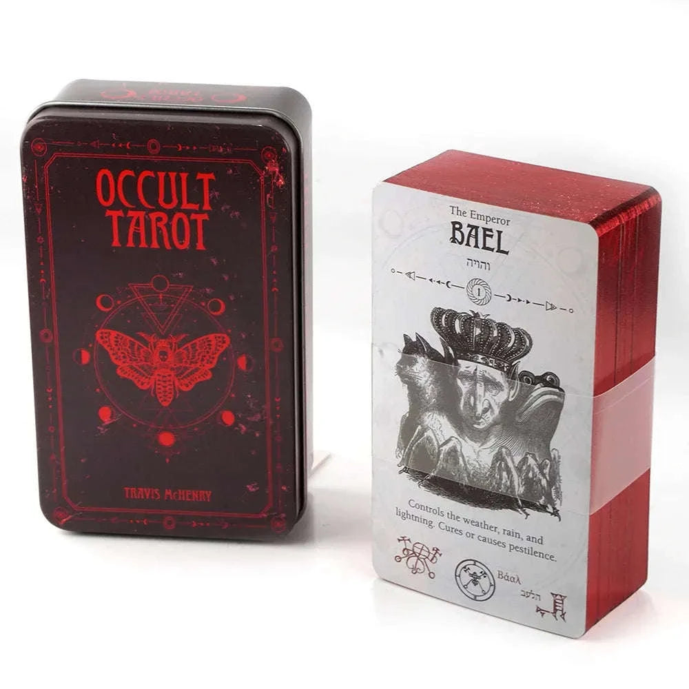 🌙 Luna Lapin Lucid Dreams Tarot – Beginner-Friendly 78-Card Deck with Gilded Edges, Sturdy Tin Box, and Comprehensive Guidebook