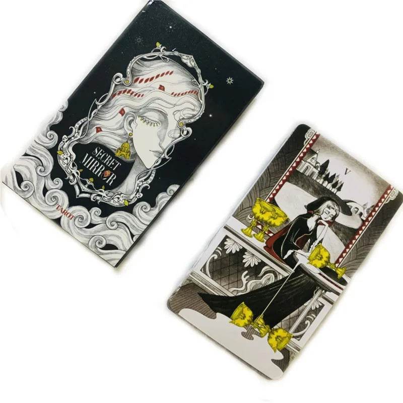 Secret Mirror Tarot Cards - Thai Tarot Cards English Vision Edition (80 Cards, 10x6.3cm)