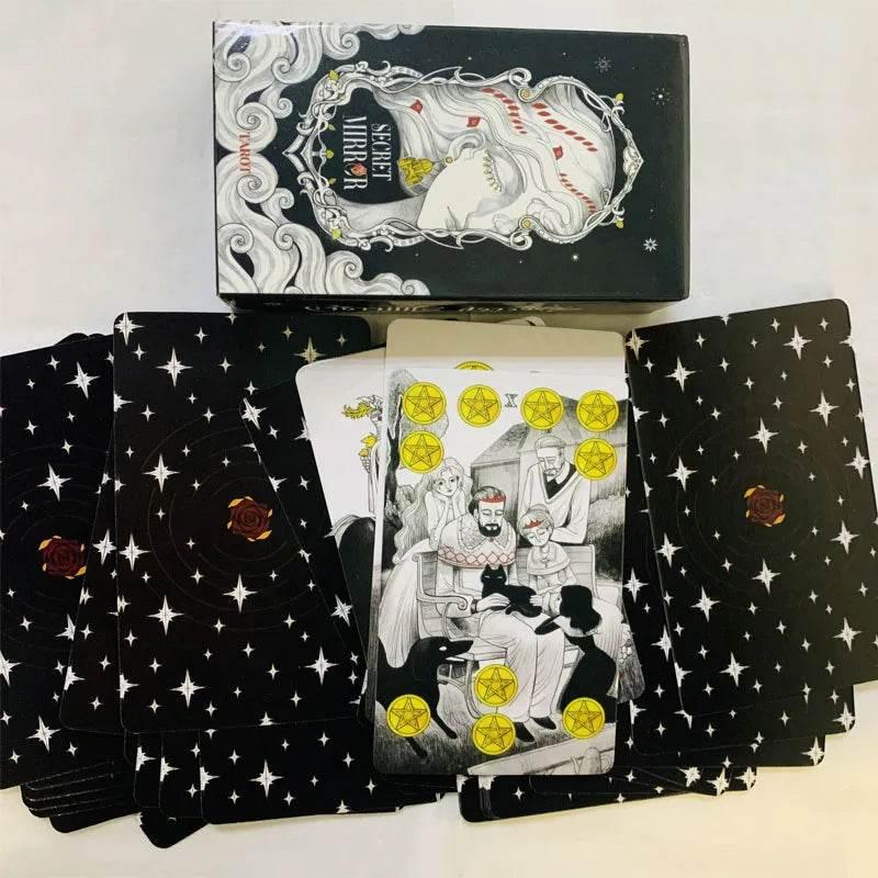 Secret Mirror Tarot Cards - Thai Tarot Cards English Vision Edition (80 Cards, 10x6.3cm)