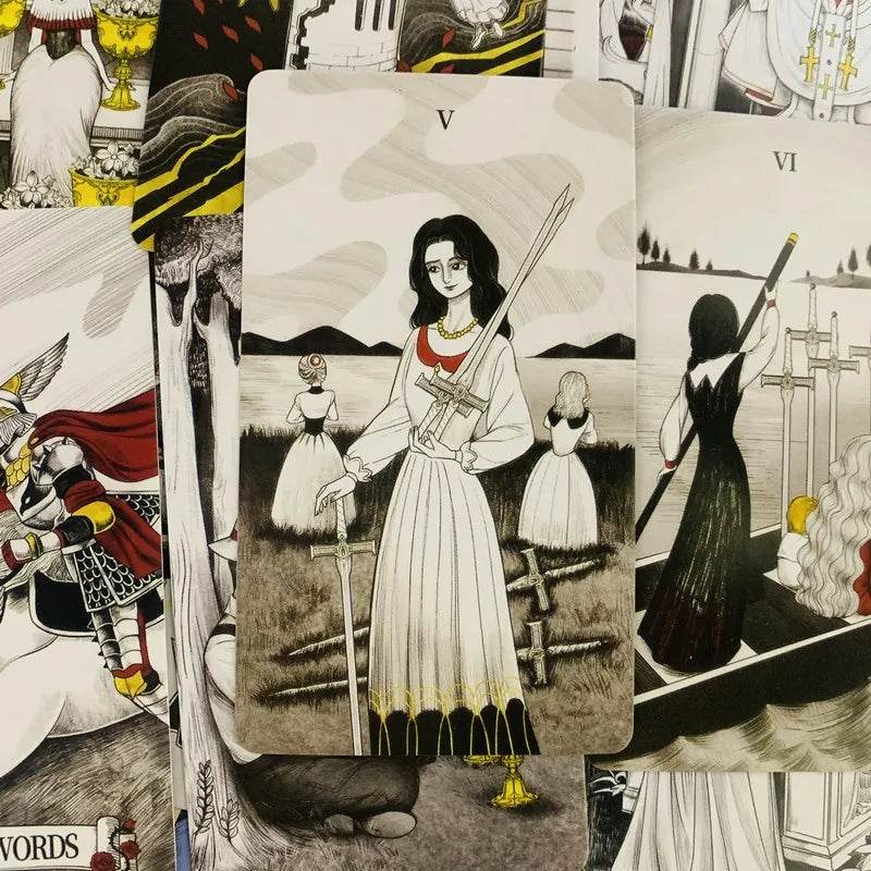 Secret Mirror Tarot Cards - Thai Tarot Cards English Vision Edition (80 Cards, 10x6.3cm)