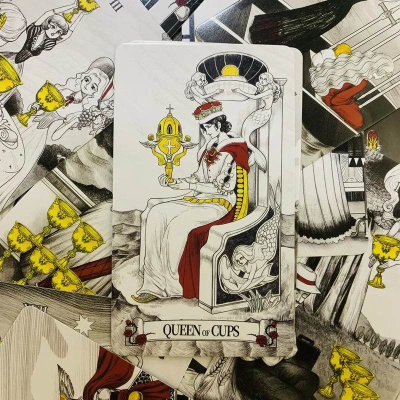 Secret Mirror Tarot Cards - Thai Tarot Cards English Vision Edition (80 Cards, 10x6.3cm)