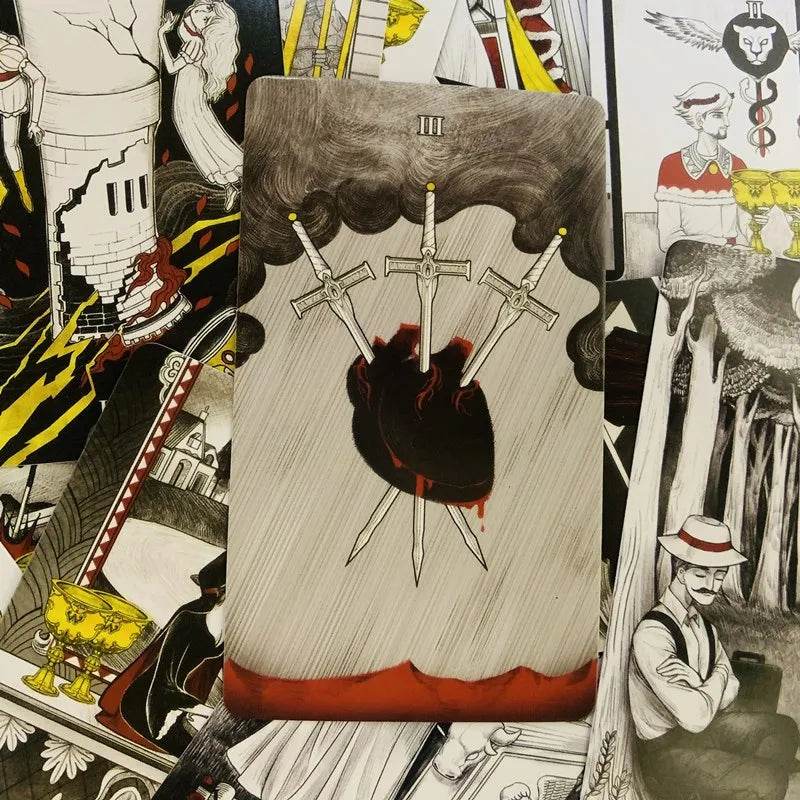 Secret Mirror Tarot Cards - Thai Tarot Cards English Vision Edition (80 Cards, 10x6.3cm)