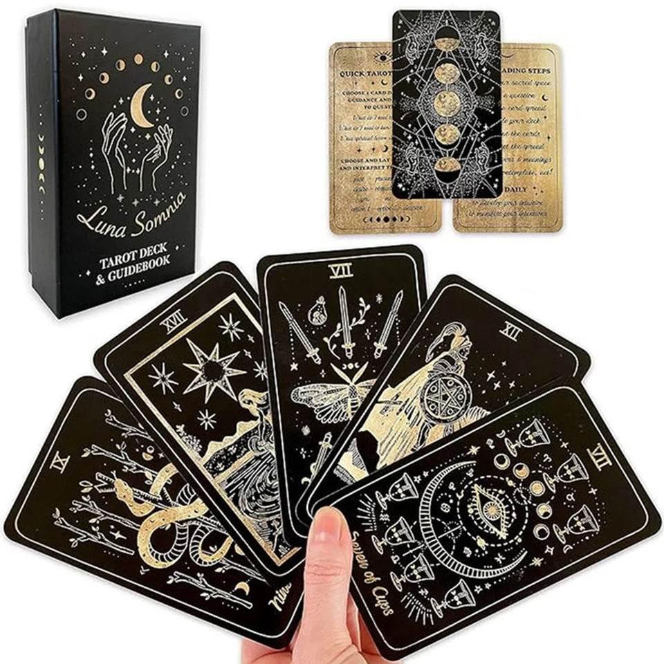 Luna Somnia Tarot Deck – Shores of Moon 78 Cards for Starry Dreams & Celestial Divination
