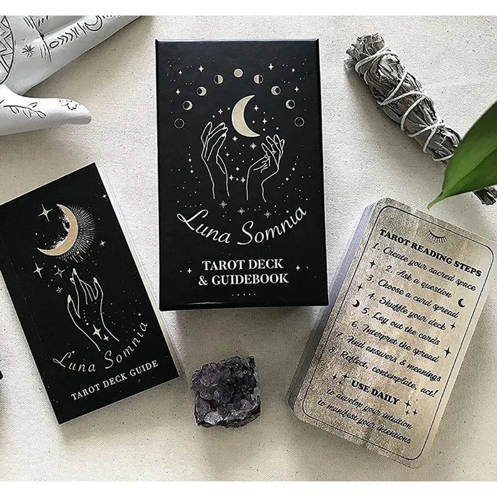 Luna Somnia Tarot Deck – Shores of Moon 78 Cards for Starry Dreams & Celestial Divination