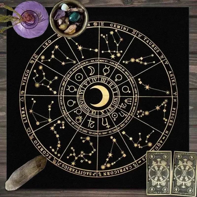 VIKAMA Thai Mystical Altar Cloth - Tarot Tablecloth for Card Readings & Daily Rituals YLB-580