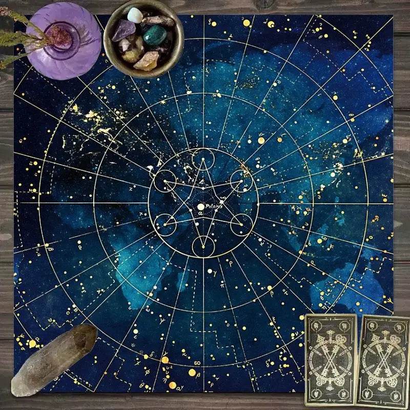 VIKAMA Thai Mystical Altar Cloth - Tarot Tablecloth for Card Readings & Daily Rituals YLB-578