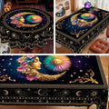 Mystical Divination Table Cover - Celestial Bohemian Tablecloth for Tarot and Rituals 152*152cm